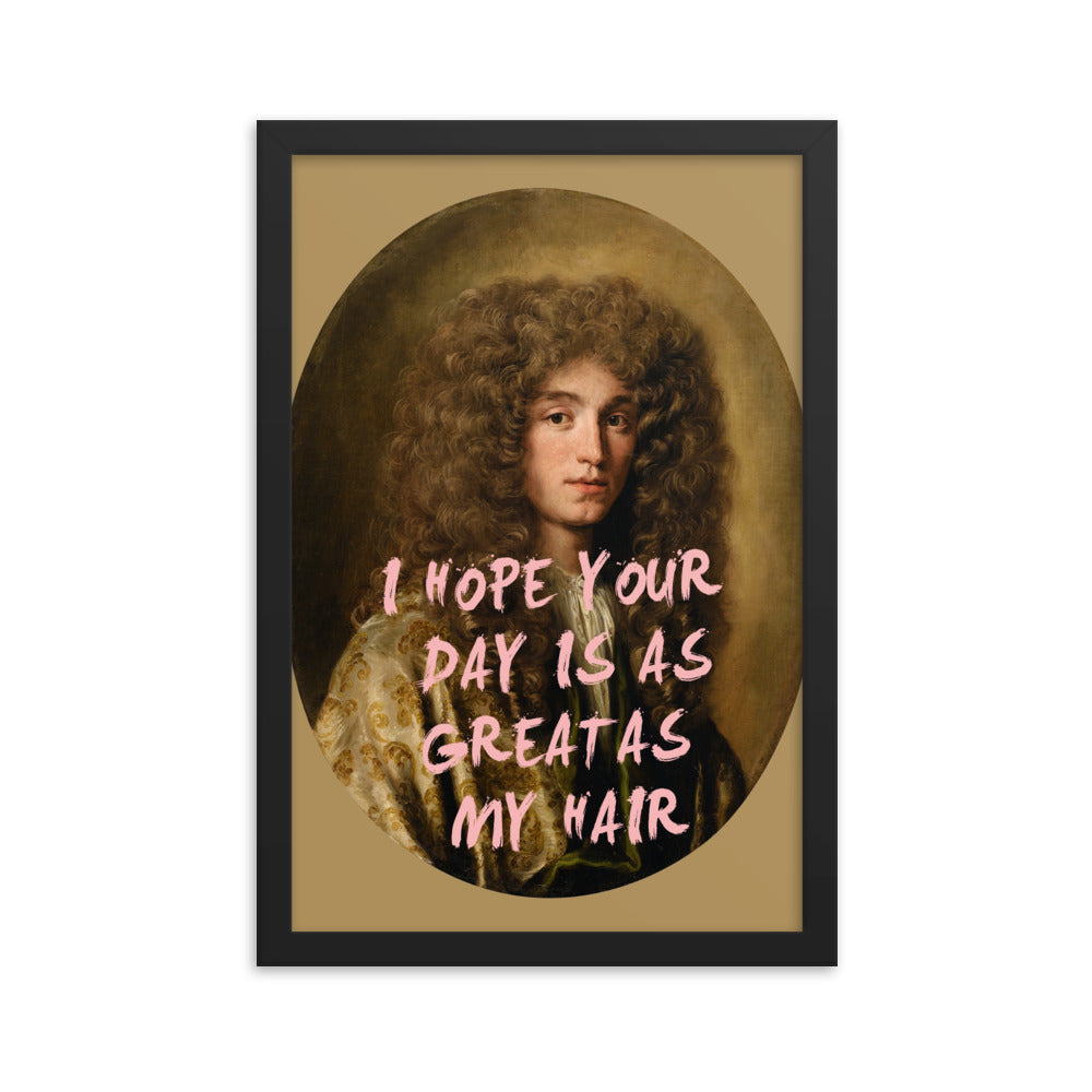 Man With Great Hair - Maximalist Altered Art Poster