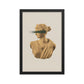 Mustard and Green Artemis Bust Wall Poster Print