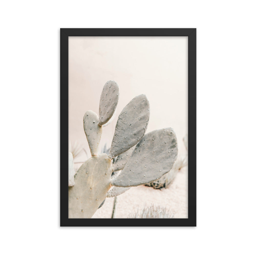 Neutral Toned Cactus Wall Poster Print