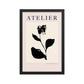 Pale Pink and Beige Atelier Floral Wall Poster Print
