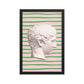 Pink and Green Striped Emperor Poster