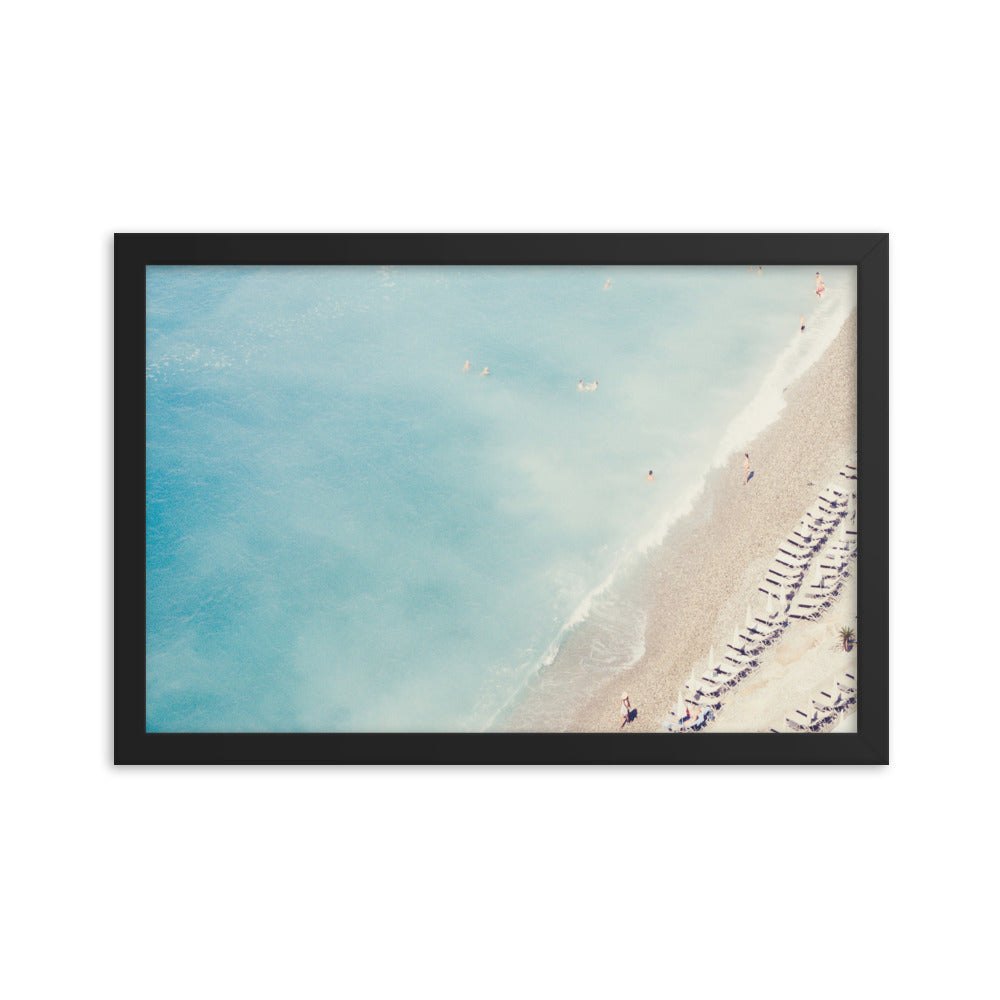 Blue Ocean Beach Poster