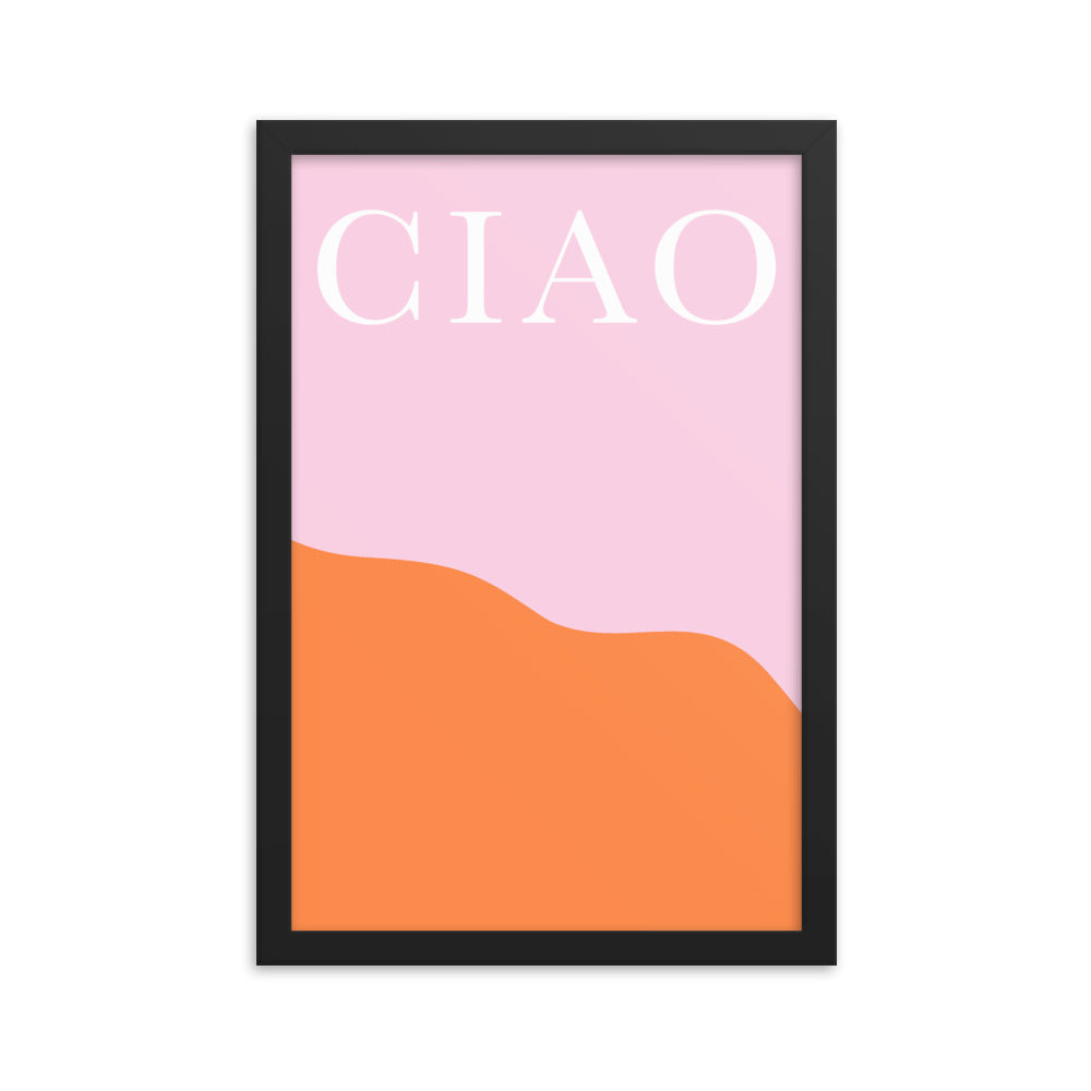 Ciao Abstract Wall Poster