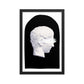 Black and White Ancient Greek Man Poster