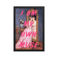 Hot Pink My Own Muse Wall Poster