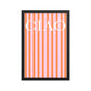 Striped Ciao Poster