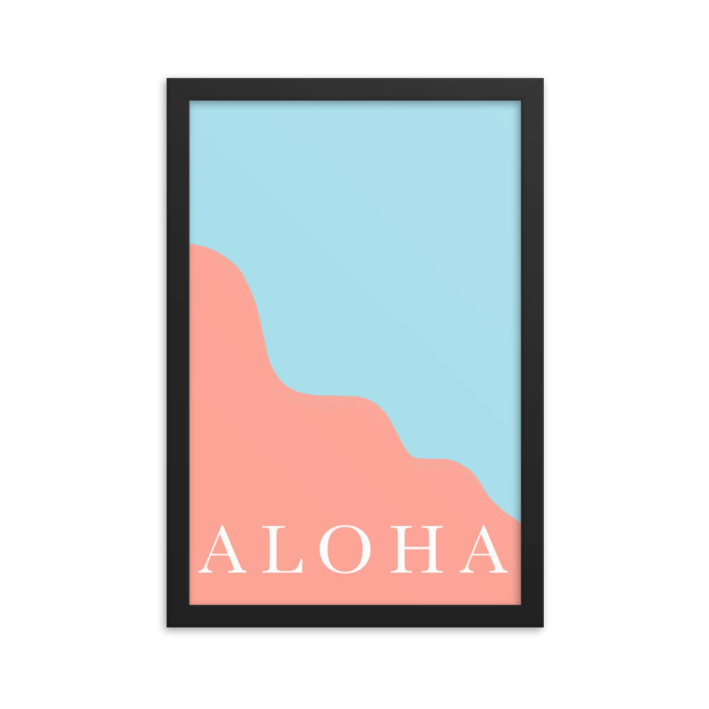 Aloha Abstract Wall Poster
