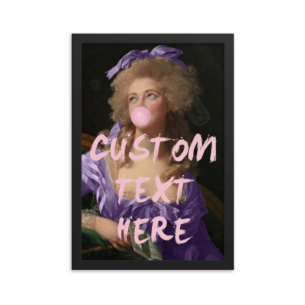 Custom Quote Bubble-Gum Poster