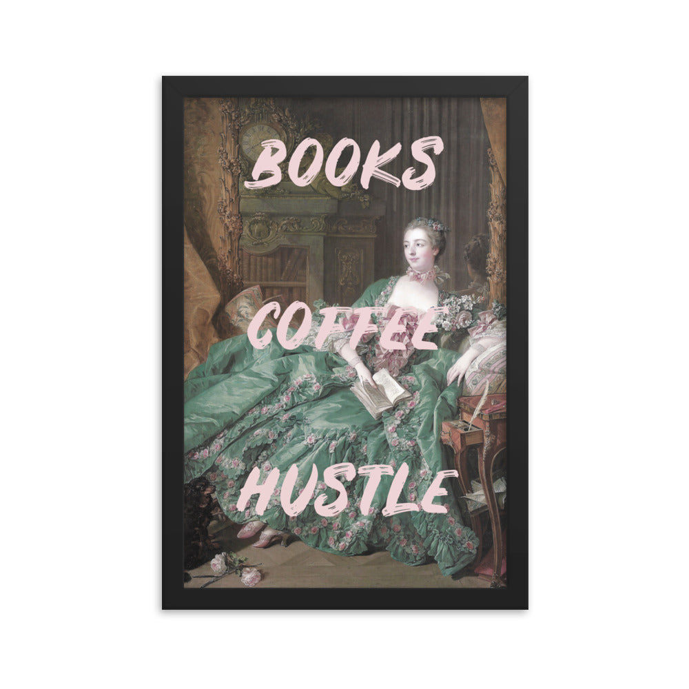 Books Coffee Hustle Poster