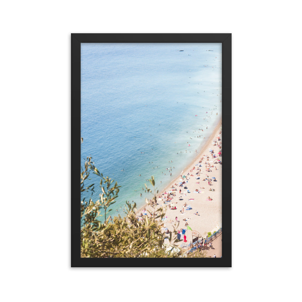 People At The Beach Riviera Poster