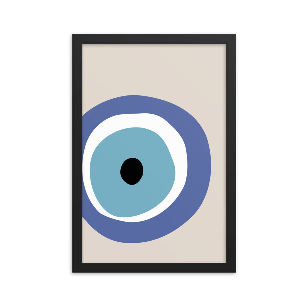 Blue Evil Eye Poster