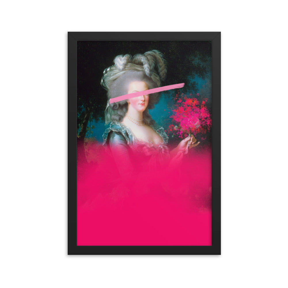 Hot Pink Marie-Antoinette Altered Art Poster