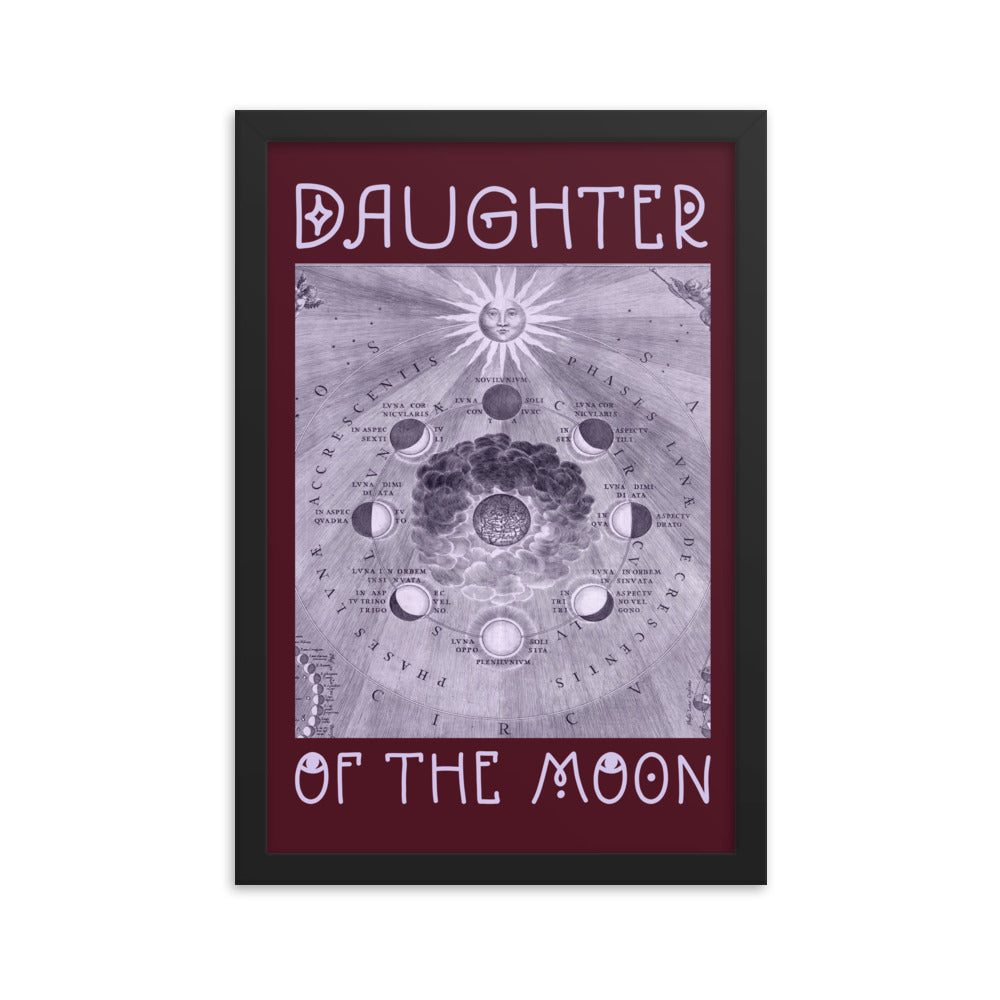 Purple Daughter of the Moon Celestial Poster