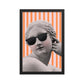 Pink and Orange Striped Goddess Wall Poster