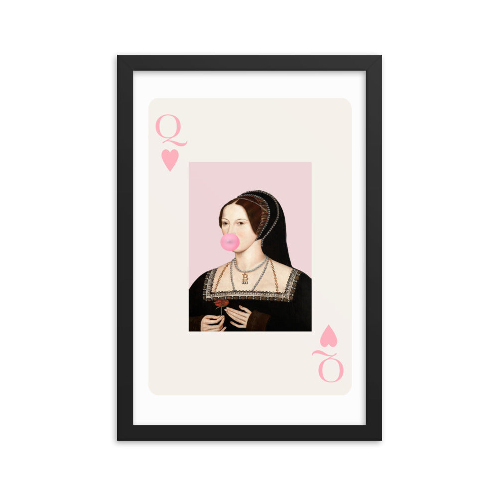 Queen of Hearts Anne Boleyn Poster Print