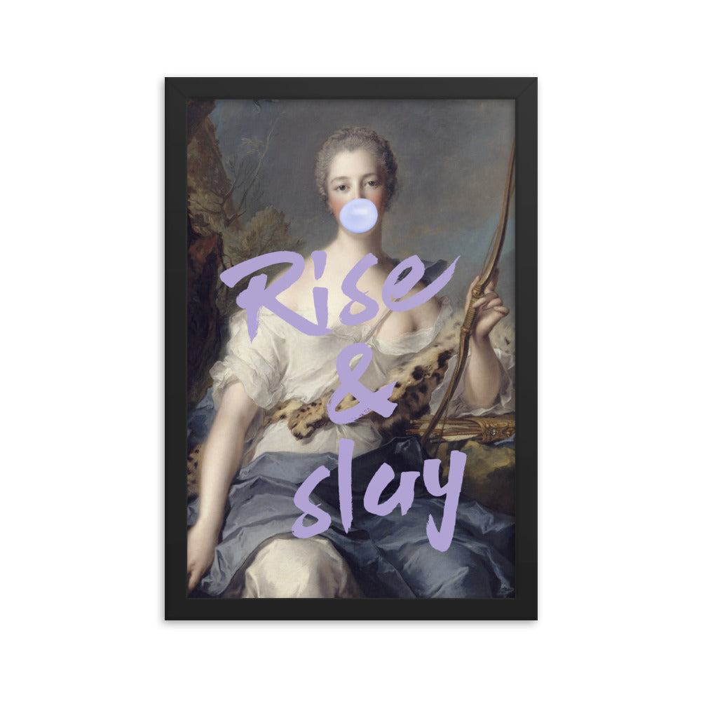 Rise and Slay Lavender Wall Poster