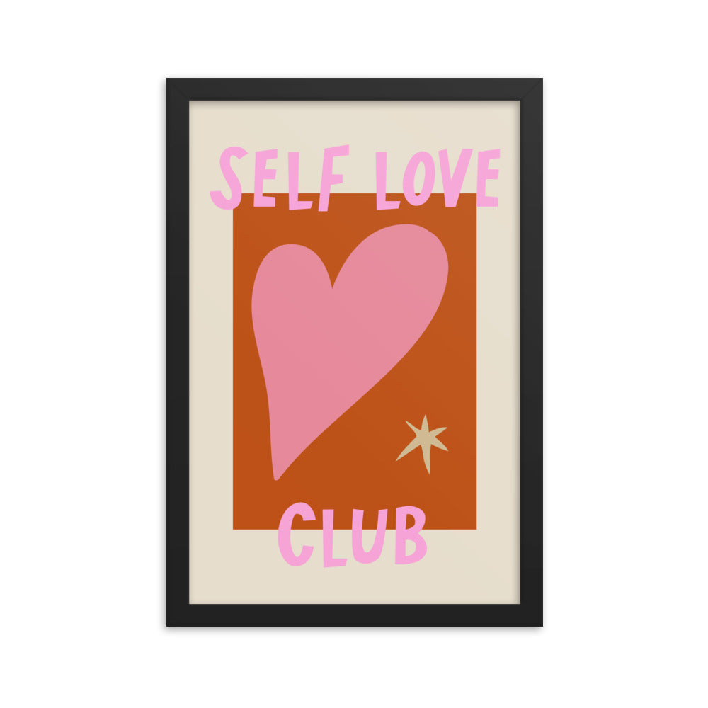 Self Love Club Pink Wall Poster