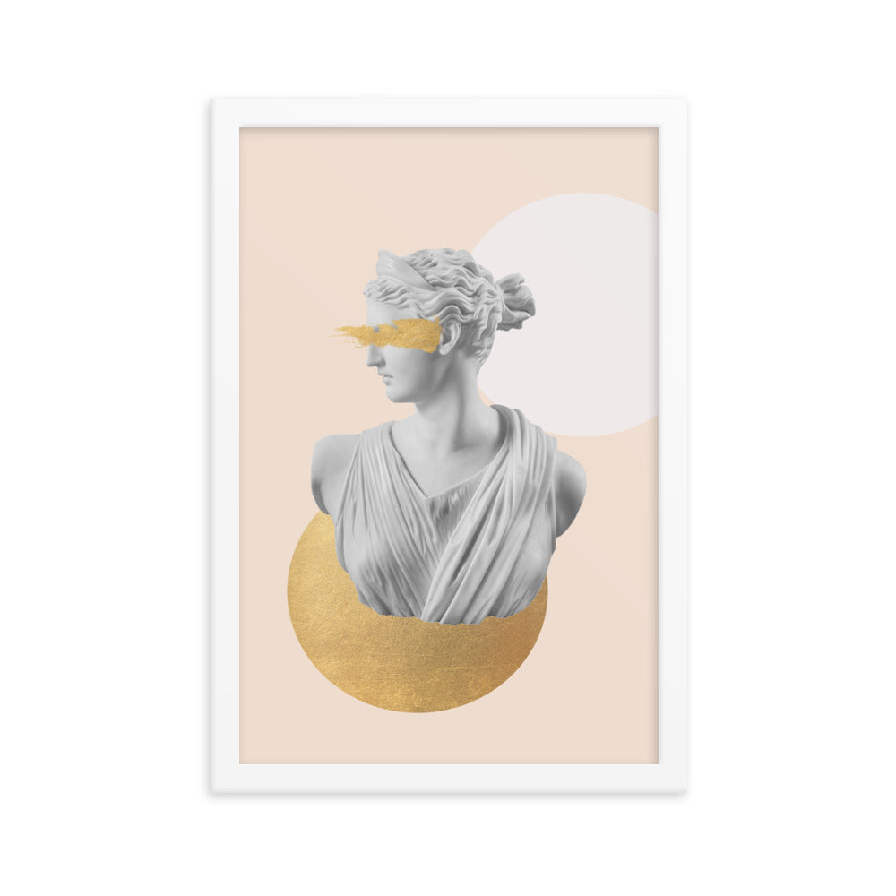 Gold ancient figure poster