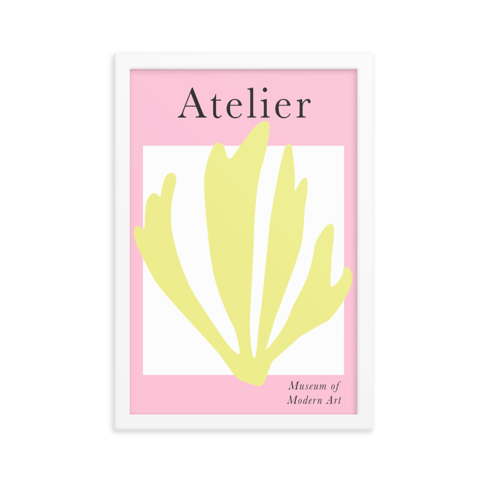 Bright Pink and Lime Atelier Poster