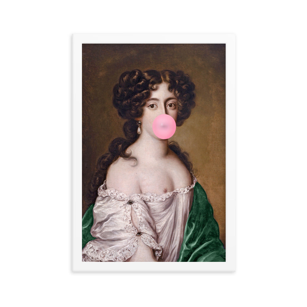 Bubble-Gum Woman Poster