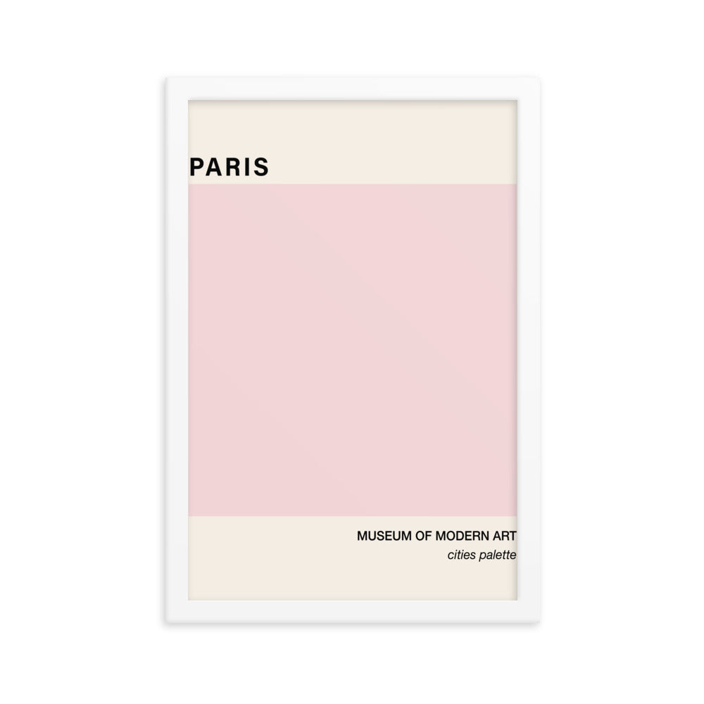 Cities Colour Card Collection - Paris Poster
