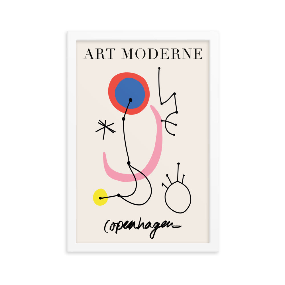 Copenhagen Abstract Modern Art Poster