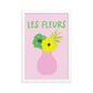 Floral 'Les Fleurs' Wall Poster Print