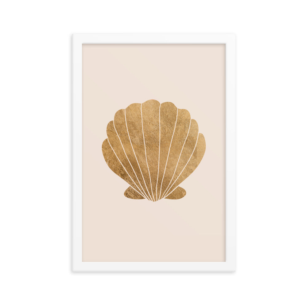 Gold Clam Shell Poster