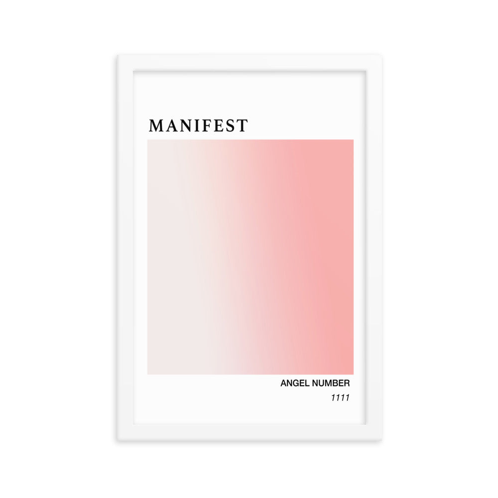 Manifest Angel Number 1111 Poster Print