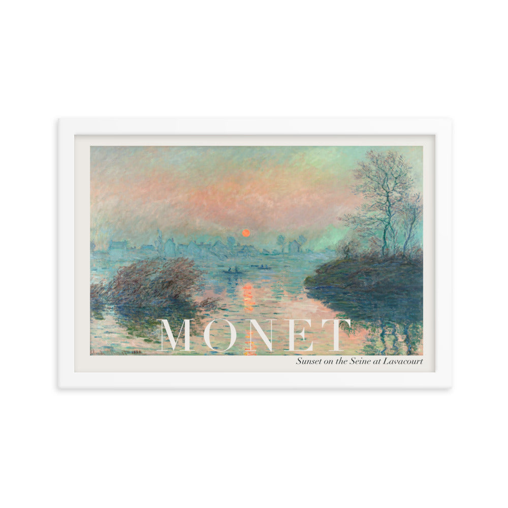 Monet Sunset Poster