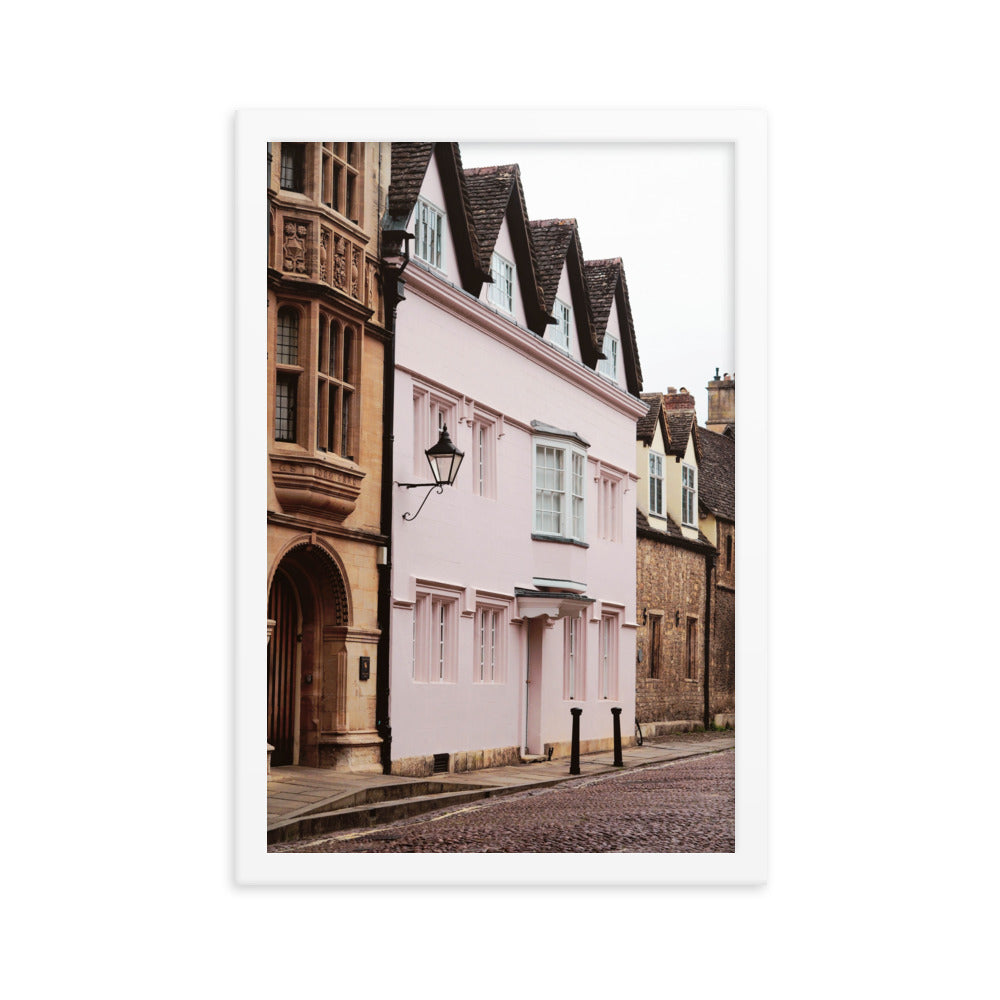 Oxford Pink House Photographic Poster