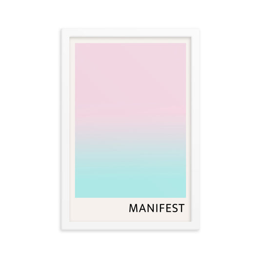 Pastel Manifest Wall Poster Print