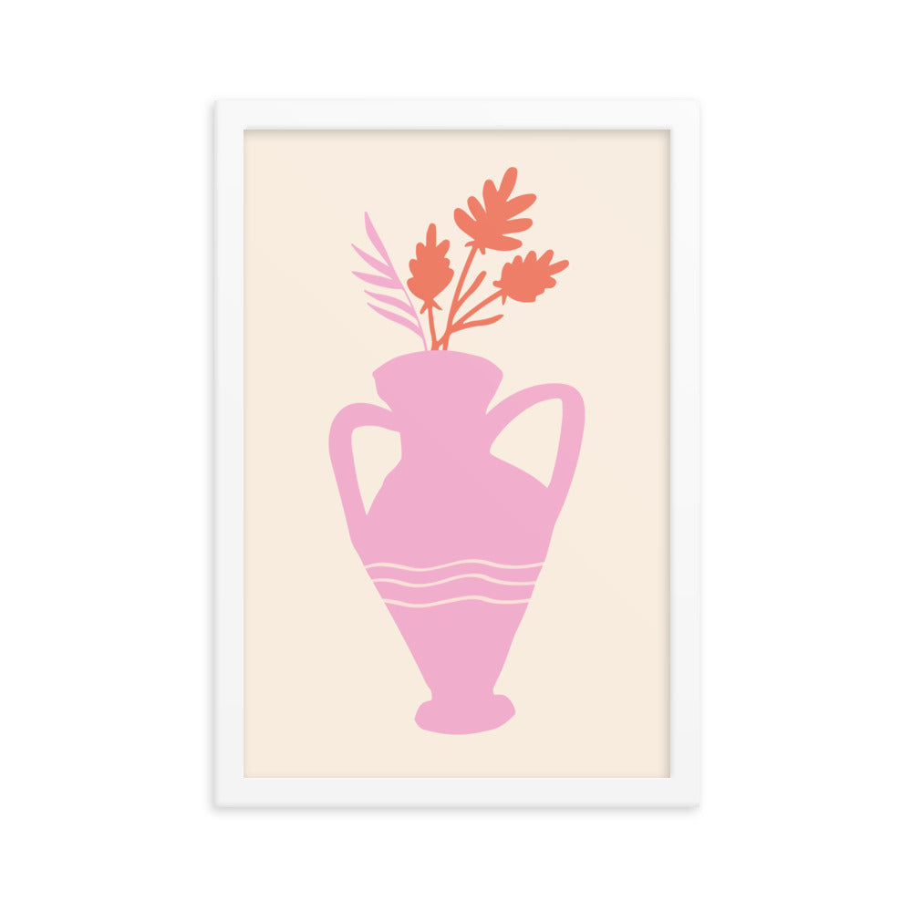 Pink Vase Poster