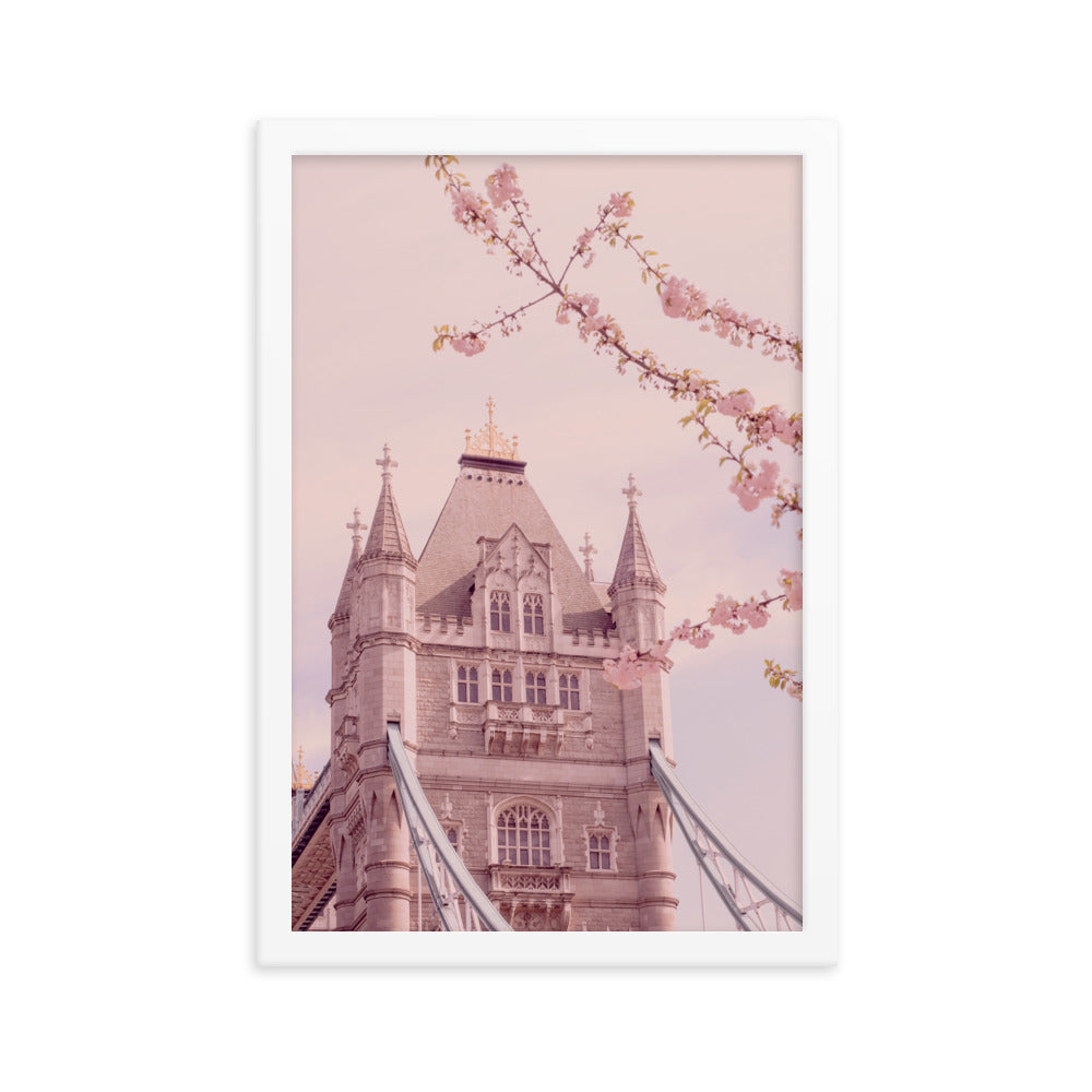 Purple Tower Bridge London Wall Poster