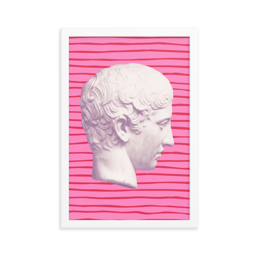 Pink and Red Striped Emperor Poster
