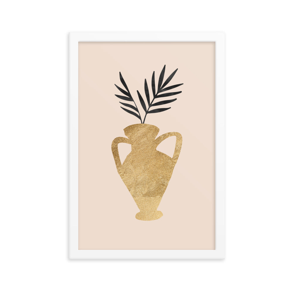 Gold Vase Poster