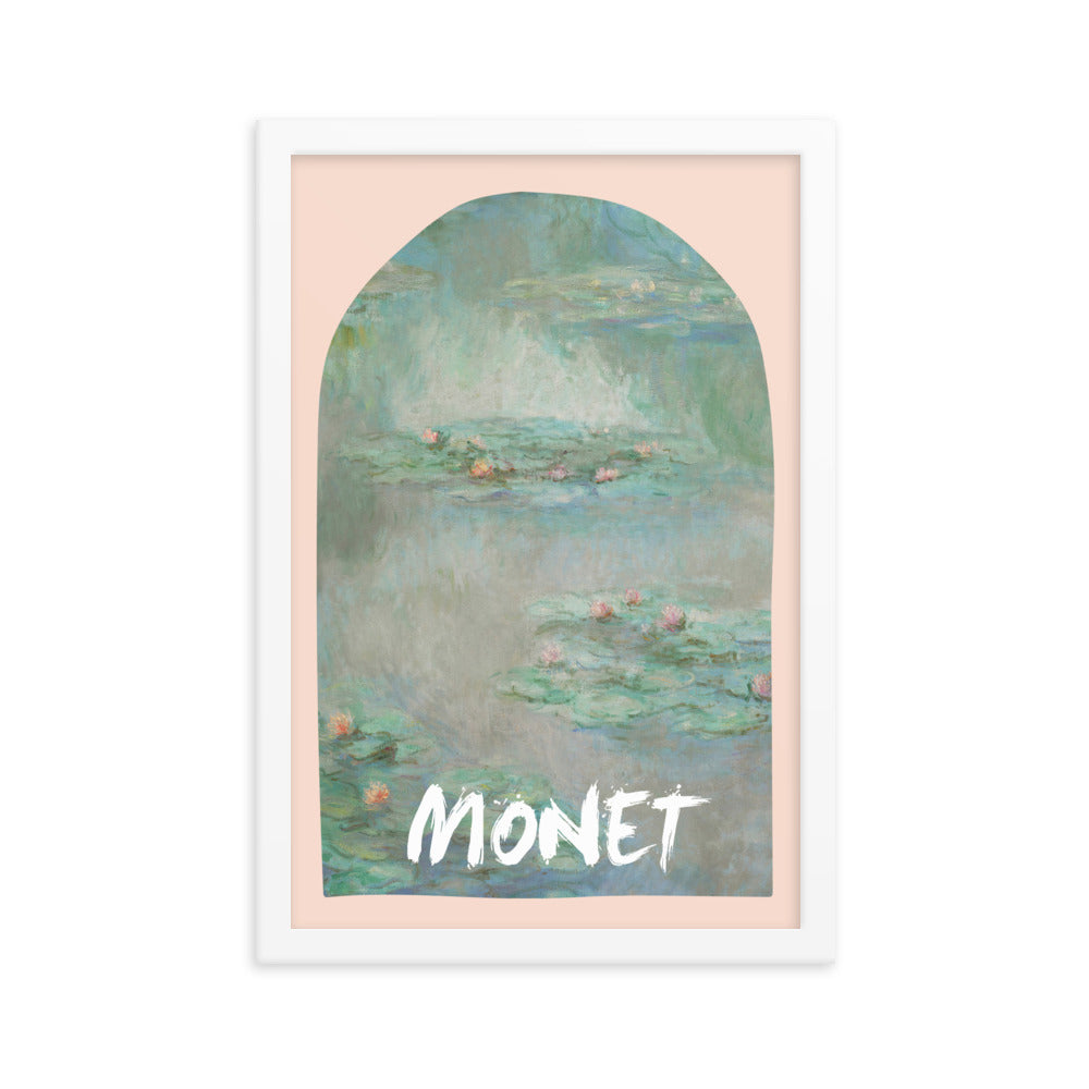 Beige and Green Monet Poster