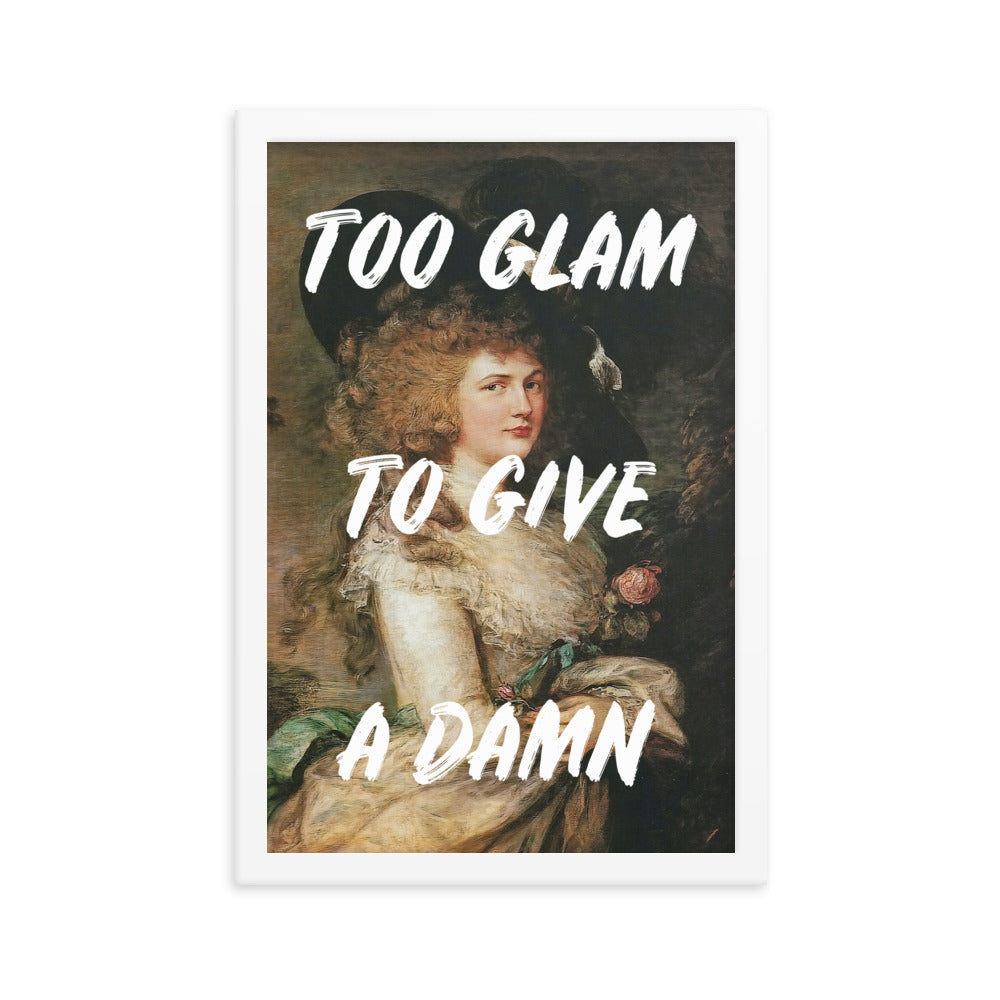 Too Glam Altered Art Poster