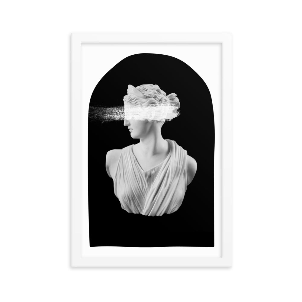 Black and White Ancient Artemis Poster