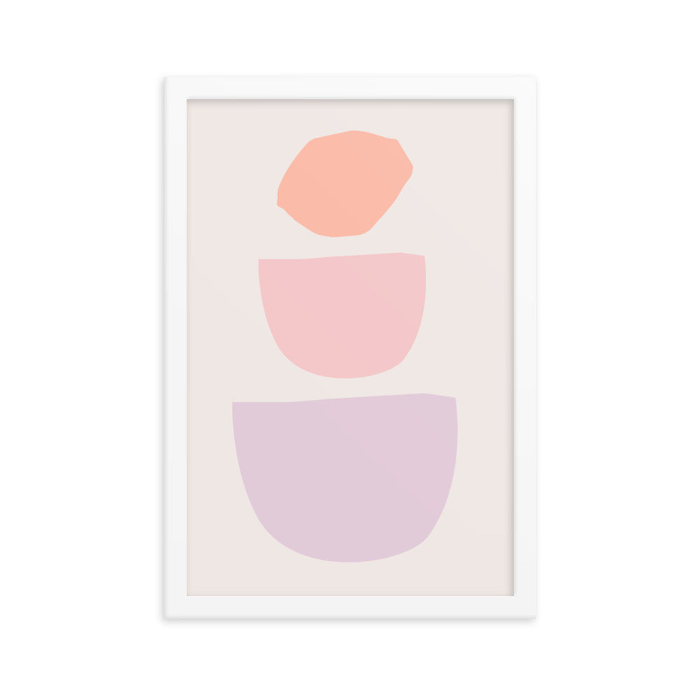 Nordic Pastel Abstract Shapes Print