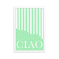 Striped Mint Ciao Poster