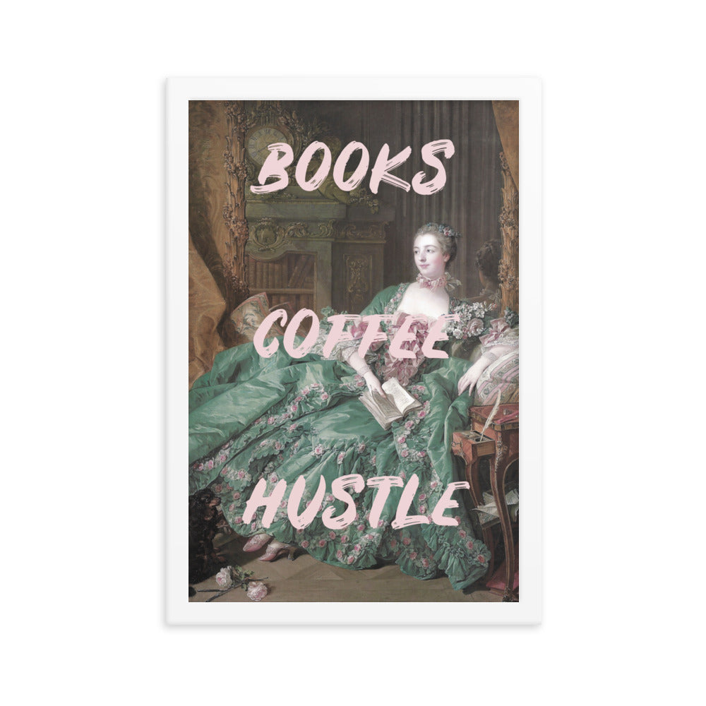 Books Coffee Hustle Poster