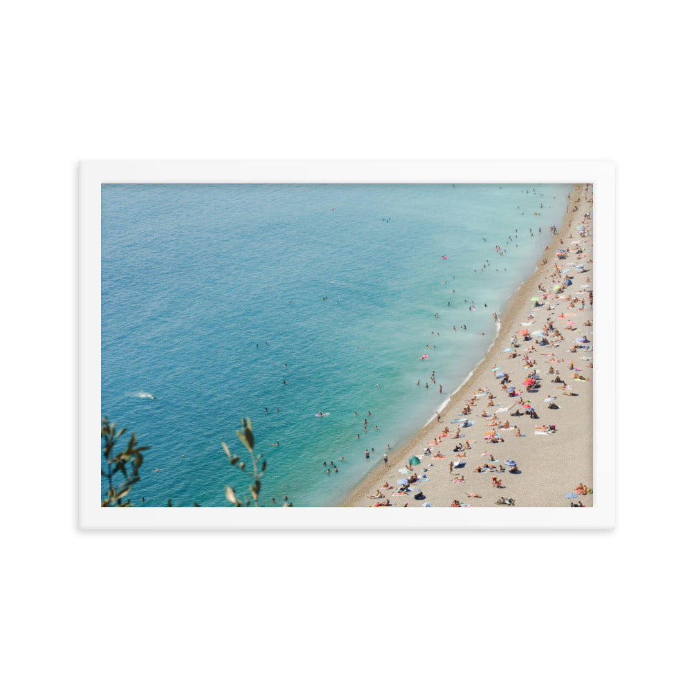 Summer Swimming Riviera Poster
