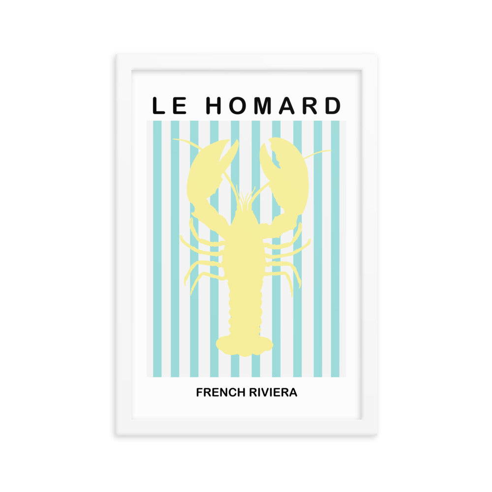 Yellow Striped Lobster Poster