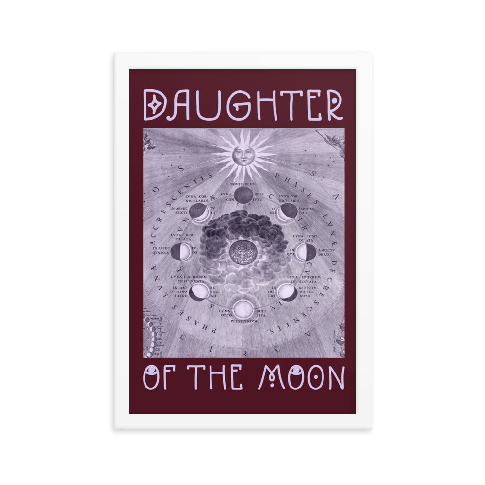 Purple Daughter of the Moon Celestial Poster