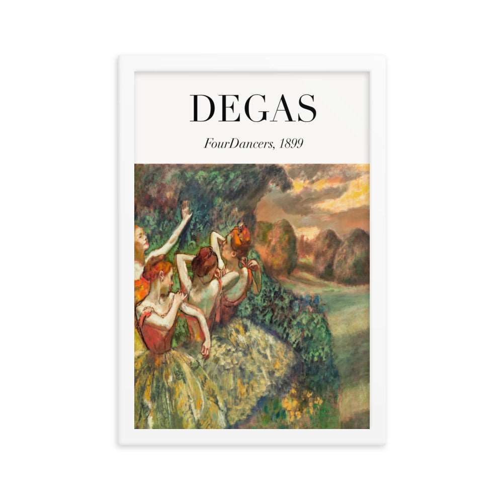 Degas Four Dancers Exhibition Style Poster