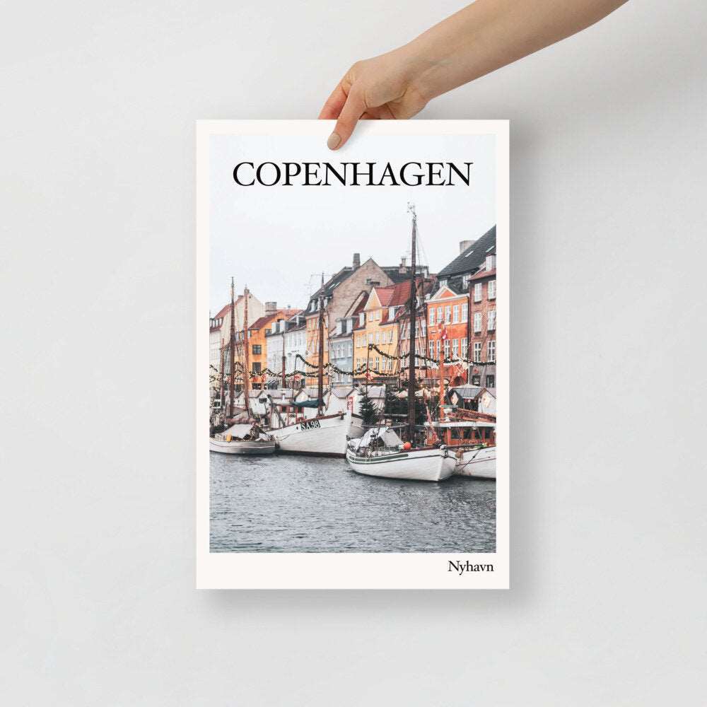 Copenhagen Photographic Travel Poster Wall Print