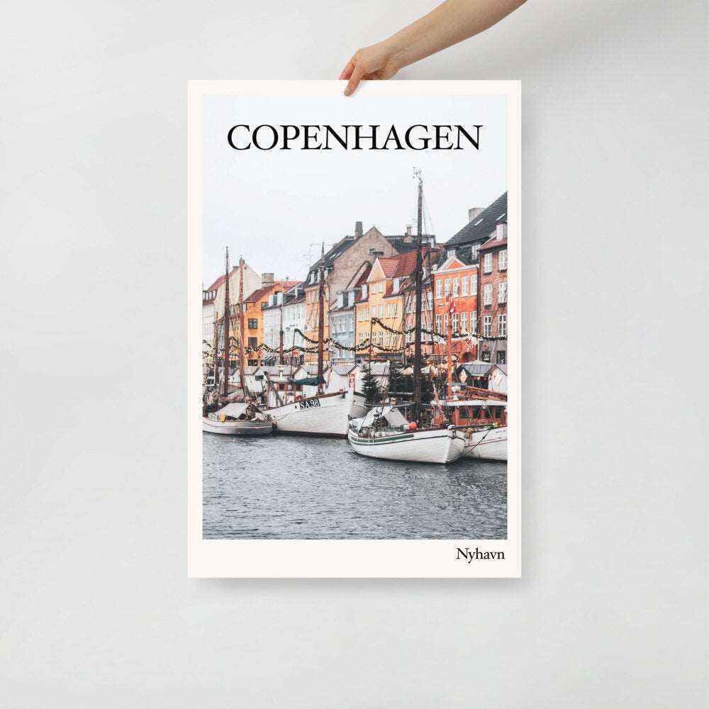 Copenhagen Photographic Travel Poster Wall Print