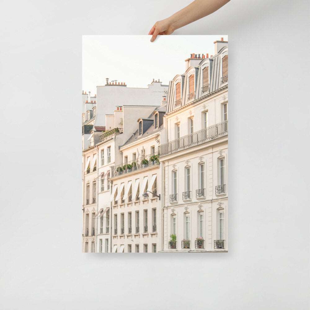 Beige Paris Poster