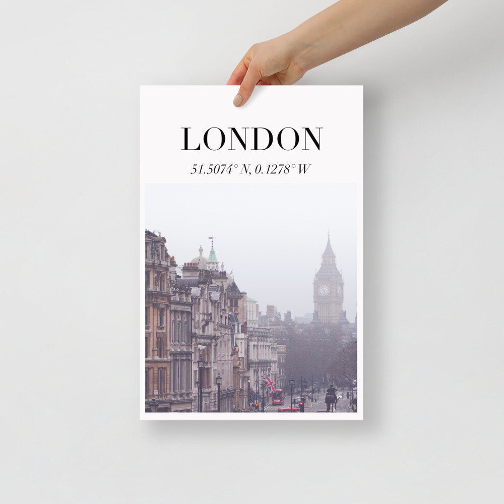 London Photographic Travel Poster Print